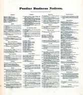Business Notices - Pontiac, Oakland County 1872